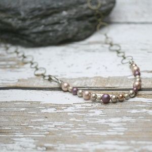 Brass Ring Chain Necklace